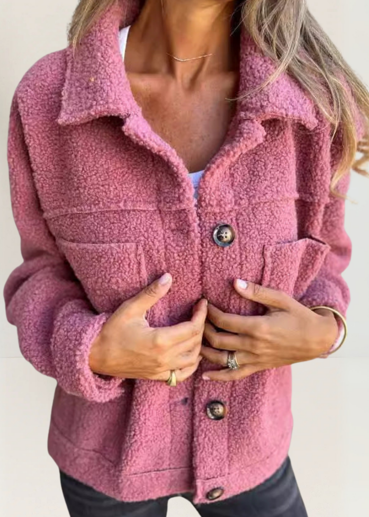 Katia - Veste en polaire douce avec boutons