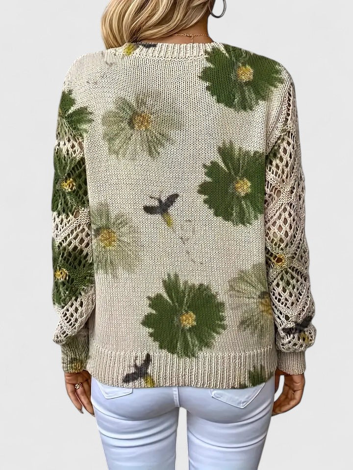 Aurélie | Pull élégant avec motif floral