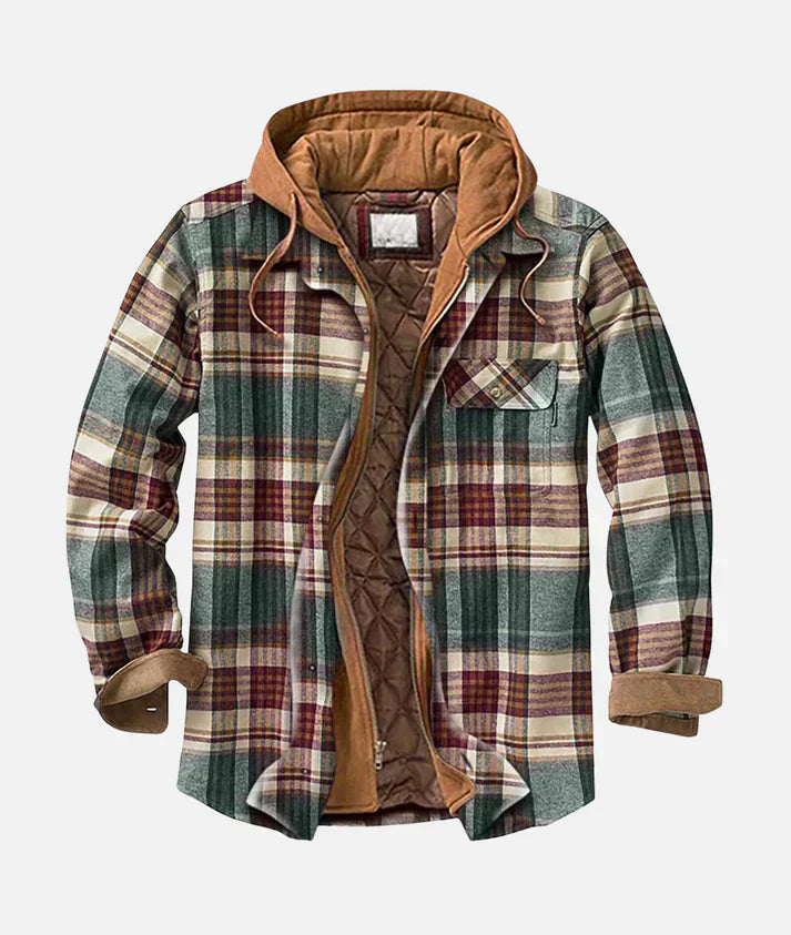 Yves - Veste patchwork à carreaux