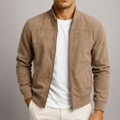 Veste en daim urbain classique