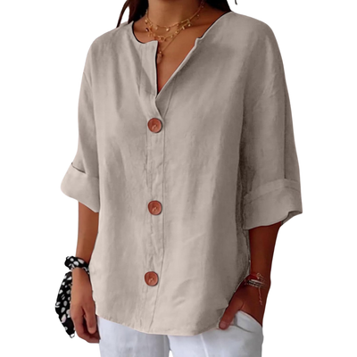 Clara - Blouse en Lin Décontractée