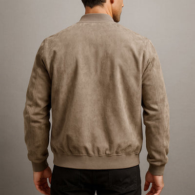 Veste en daim urbain classique