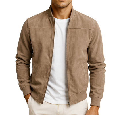 Veste en daim urbain classique