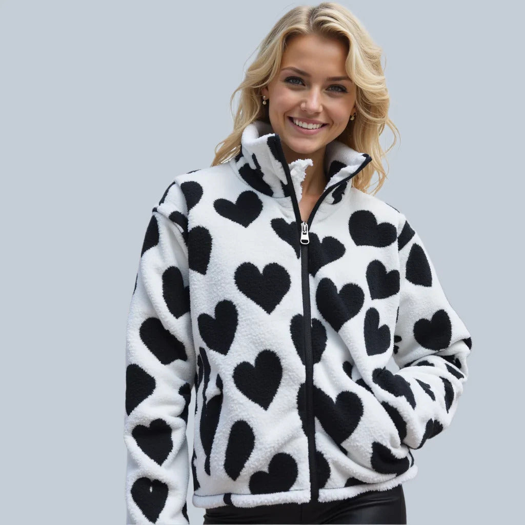 Katharina - Veste réversible en forme de cœur