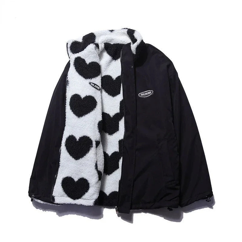 Katharina - Veste réversible en forme de cœur