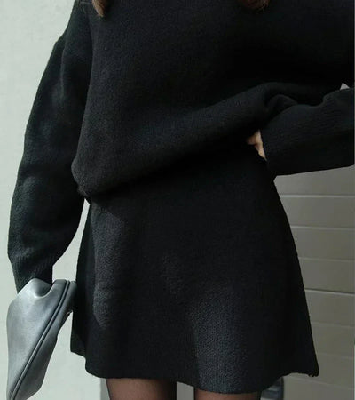 Velara - Ensemble en maille - pull oversize + minijupe