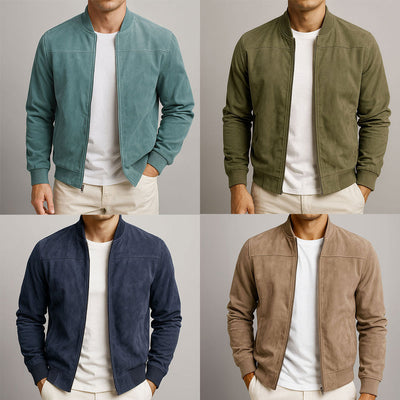 Veste en daim urbain classique