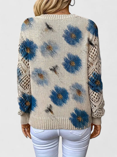 Aurélie | Pull élégant avec motif floral