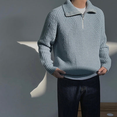 Lenoir™ | Pull Azure à quart de zip