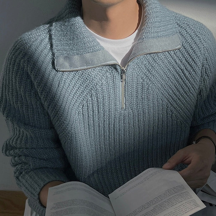 Lenoir™ | Pull Azure à quart de zip